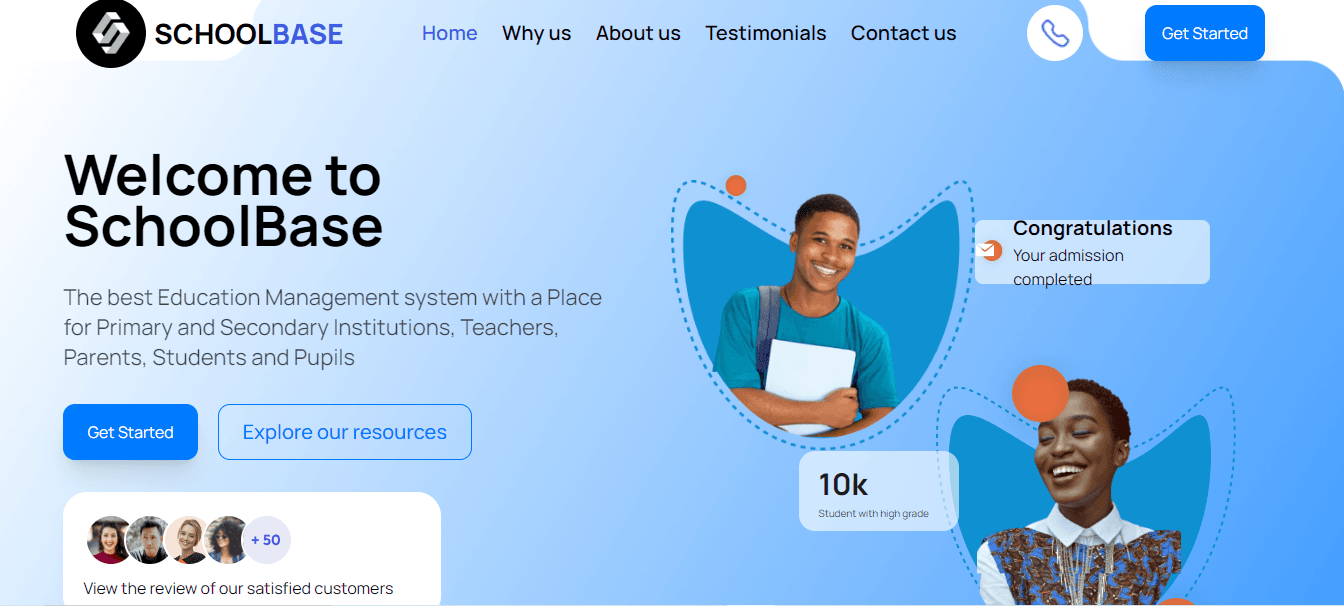 School Base Web App